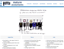 Tablet Screenshot of matureaccountants.com